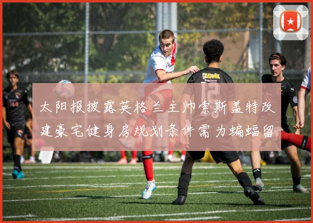 太阳报披露英格兰主帅索斯盖特改建豪宅健身房规划条件需为蝙蝠留栖息空间